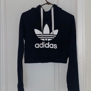 Adidas crop top hoodie for women